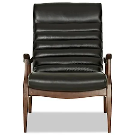 Hans Mid-Century Modern Chair with Scandinavian Style Exposed Wood